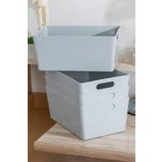 Wham Baskets Wham Plastic Studio 4.02 Rectangular Grey One Size Basket