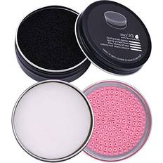 Brush Cleaner DUcare Makeup Brush Cleaner 2Pcs Solid Soap Cleanser Color Removal Sponge - Coconut Oil