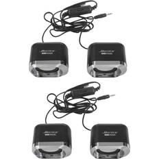 Tlily 2X USB 2.0 Notebook Speakers 3.5mm AUX
