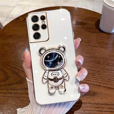 Shiny Glitter Quicksand Bracket Phone Case For Samsung Galaxy S23 S22 S21 S20
