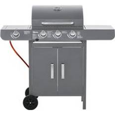 OutSunny Gas Barbecue Grill 3+1 Burner Garden BBQ