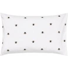 Joules Botanical Bee Standard Pillowcase Pillow Case Blue, White