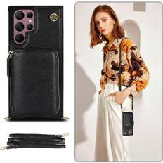 GANGXUN Case for Samsung Galaxy S22 Ultra Shockproof Wallet Leather Pocket