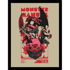Posters Dungeons & Dragons Dungeons & Dragons Monster Manual 2 Framed 40cm x Black Poster