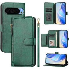 Google Pixel 9 Pro XL Wallet Cases GANGXUN Flip Case for Google Pixel 9 Pro Xl Zipper Card H