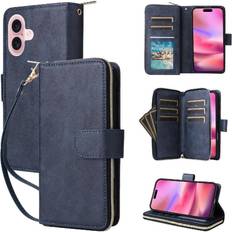 Mobile Phone Accessories GANGXUN Case for iPhone 16 Card Holder Wallet with 9 Card Slots