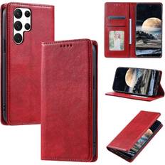 Mobile Phone Accessories GANGXUN Flip Case for Samsung Galaxy S24 Ultra Magnetic Protective Slim Wallet Card Slots Holder PU Leather