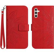 Mobile Phone Accessories GANGXUN Red Case for Samsung Galaxy A36 5G Short Strap