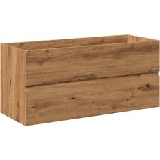 Vanity Units vidaXL Sink Cabinet With Built-in Basin Artisan Oak 101 x 39.5 x 49 cm