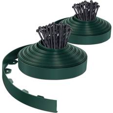 Vounot Flexible Rasenkante Beeteinfassungen Kunststoff 40m x 5cm Grün
