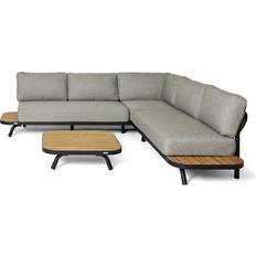 BEST Paros Lounge Set Paros Aluminium Anthrazit Lounge-Set