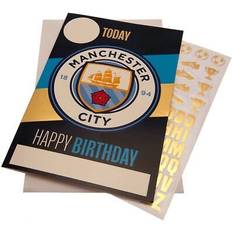 Manchester City FC Birthday Card with Stickers