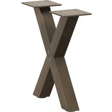 Natural Table Legs vidaXL Coffee Legs X-Shaped 2 pcs Table Leg