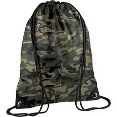 BagBase Premium Camouflage Drawstring Bag - Camouflage Green