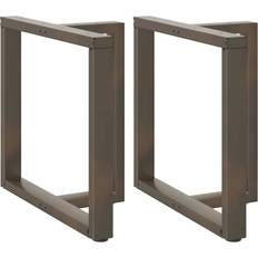 Table Legs vidaXL Dining Legs T-Shaped 2 pcs Steel Table Leg