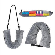 Neck pillow travel Ergonomie ohne Grenzen Travel Stuffable with Clothes Neck Pillow Grey