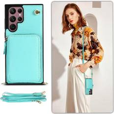 GANGXUN Case for Samsung Galaxy S22 Ultra Shockproof Wallet Leather Pocket