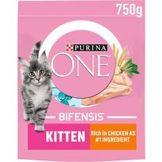 Purina Kitten Dry Cat Food Rich in Chicken 750g Pack of 4