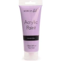 Lavender Pastel Acrylic Paint Tubes Water-Based Non-Toxic Paints Purple