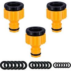 YAAVAAW 3 Pack Garden Hose Tap Connector 2-in-1 Faucet Adapter