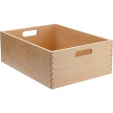 Zeller Opbevaringskasse Lakeret Bøg 40x30x15 cm Opbevaringsboks