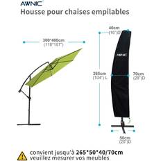 Garden Parasol Covers Awnic AWNIC Parasol Cover Cantilever with Telescopic Rod