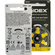 10 PR70 Gelbe Hörgerätebatterie Vorteilspackung