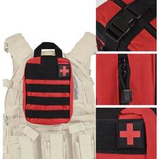 First Aid SINAIRSOFT Tactical First Aid Kit Survival Molle Rip-Away EMT Pouch Bag Medical Red