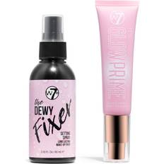 W7 Setting Sprays W7 Fixer Glow Set - Setting Spray & Primer Duo - Dewy & Glow Finish