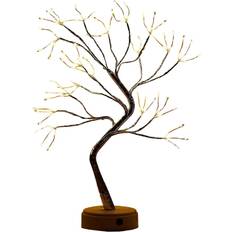 With Lighting Christmas Trees Shatchi Warm White LED Birch Twig Lamp 32 x 12 x 5 cm Christmas Tree