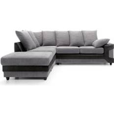 Abakus Direct Dino Corner Grey Left Facing One Size Sofa