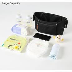 Universal Organizer Zeuxo Universal Baby Pram Stroller Organiser Caddy Organizer Storage Accessories Bag Black