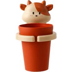 Red Toothbrush Holders Tianfu Kids Sticky Toothbrush Holder Red Cartoon Animal Wall Mounted