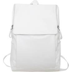 Leather School Bags Kuluosidi Male Large Capacity Bag - White