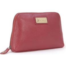 Cosmetic Bags on sale Catwalk Collection Handbags Women's Leather Cosmetic Bag - Emma - Red