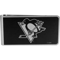 Money Clips Siskiyou HBKM100 Male NHL Pittsburgh Penguins Money Clip - Black/Steel