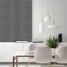 NOVECRAFTO 3D Panels 50x50 cm Matt Silver Grey Wall Decor