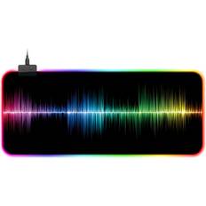 Mouse Pads Greenzech RGB E-Sport Sound Wave Mouse Pad