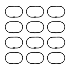 Black Shower Curtain Hooks Spactz 12 Pcs Open Shower Curtain Hook Rings