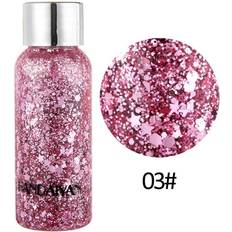 Body Makeup on sale Handaiyan Eye Glitter Nail Hair Body Face Stickers Gel Art Loose Sequins - Cream Diamond