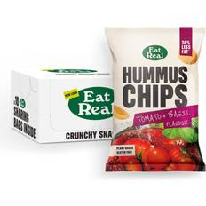 Eat Real Hummus Chips Tomato and Basil 10 x 110g Gluten-Free Crisps Multipack