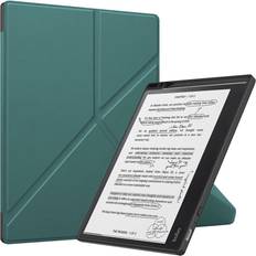Green Leather Smart Tablet Case For Kobo Elipsa 2e