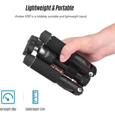 K521 Portable 5-Section Extendable Aluminum Alloy Tripod With Mini Ball Head