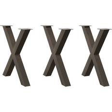 Table Legs vidaXL Dining Legs X-Shaped 3 pcs Table Leg