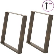 Table Legs vidaXL vidXL Dining Legs U-Shaped 2 pcs Table Leg
