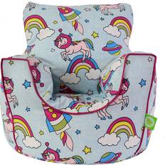 Bean Lazy Cotton Space Unicorn Pastel Rainbow Bean Bag Arm Chair