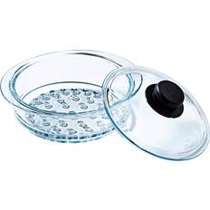 Pyrex Ångkorg Lock för En Hälsosam och God Mat Ånginsats