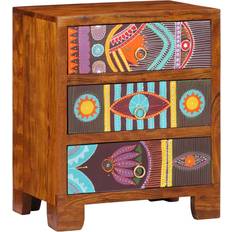 Multifärgade Sideboards vidaXL Skänk Flerfärgad 50 x 35 x 60 Massivt Trä Akacia Sideboard