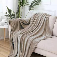 Shaggy Rugs UK Large Faux Fur Fleece Blanket Throw - Cream Blankets