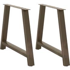 Black Table Legs vidaXL Coffee Legs A-Shaped 2 pcs 90x 72-73 cm Steel Table Leg
